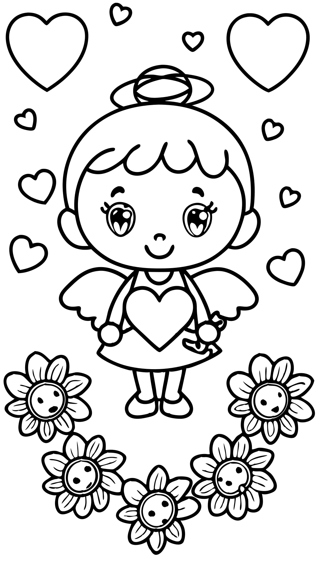 free valentine coloring pages printable